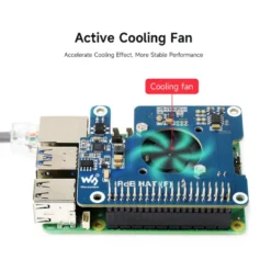 PoE+ Hat för Raspberry Pi 5