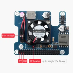 PoE+ Hat för Raspberry Pi 5