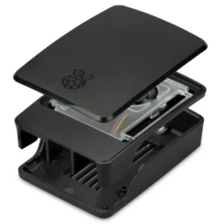 Raspberry Pi SC1159 Chassi med fläkt för Raspberry Pi 5 Model B Black/Grey
