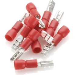 Röd flatstifthylsa 10-pack 2,8 mm