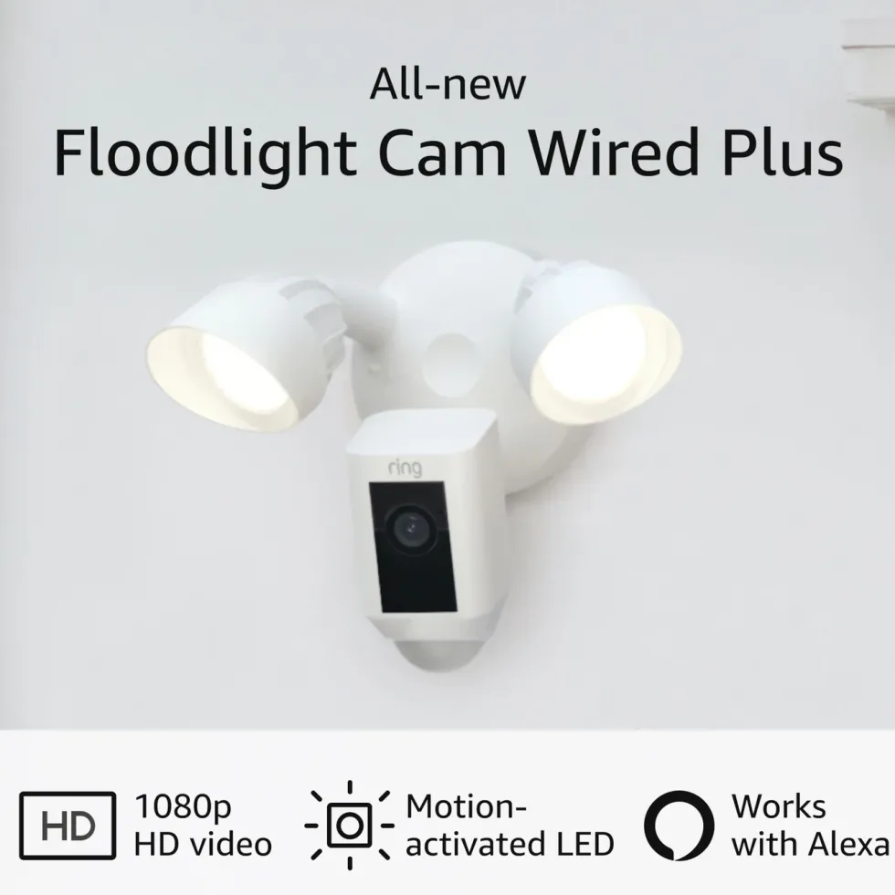 Ring Floodlight Cam Wired Plus Vit