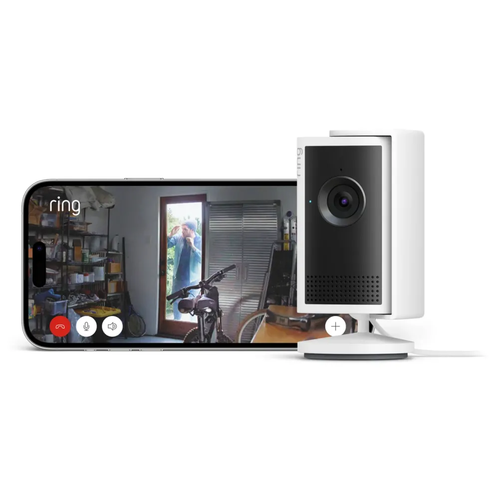 Ring Indoor Camera Plus - Retinal 2K övervakningskamera Svart