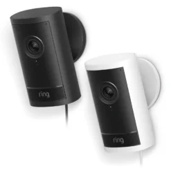 Ring Outdoor Cam Pro Plug-in - Retinal 4K övervakningskamera Vit