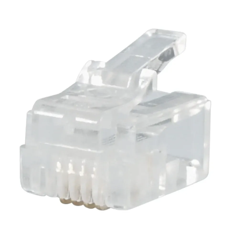 RJ11-kontakt för flat telekabel 10-pack