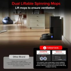 Roborock QR 798 robotdammsugare Svart