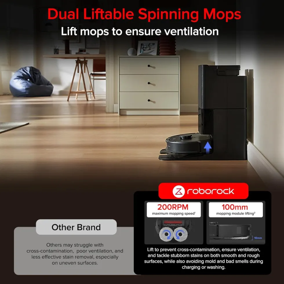 Roborock QR 798 robotdammsugare Svart