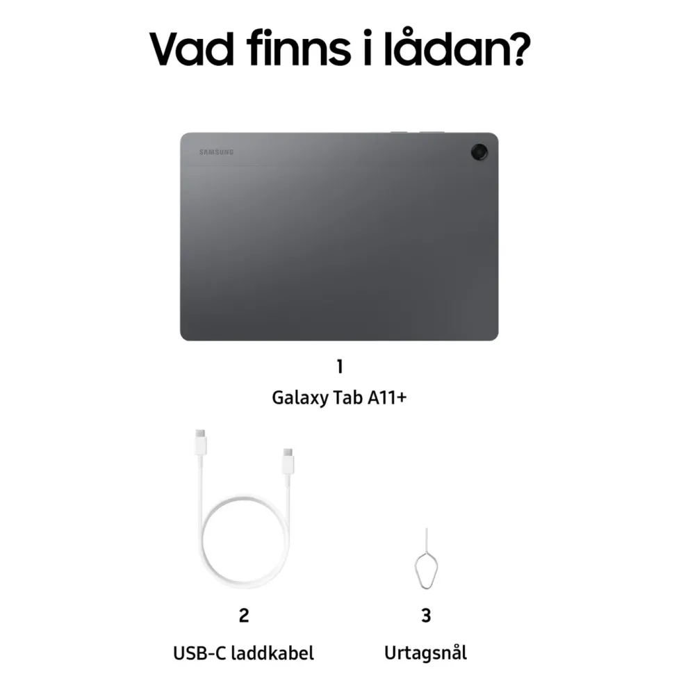 Samsung Galaxy Tab A11+ 11" surfplatta Wi-Fi 128 GB