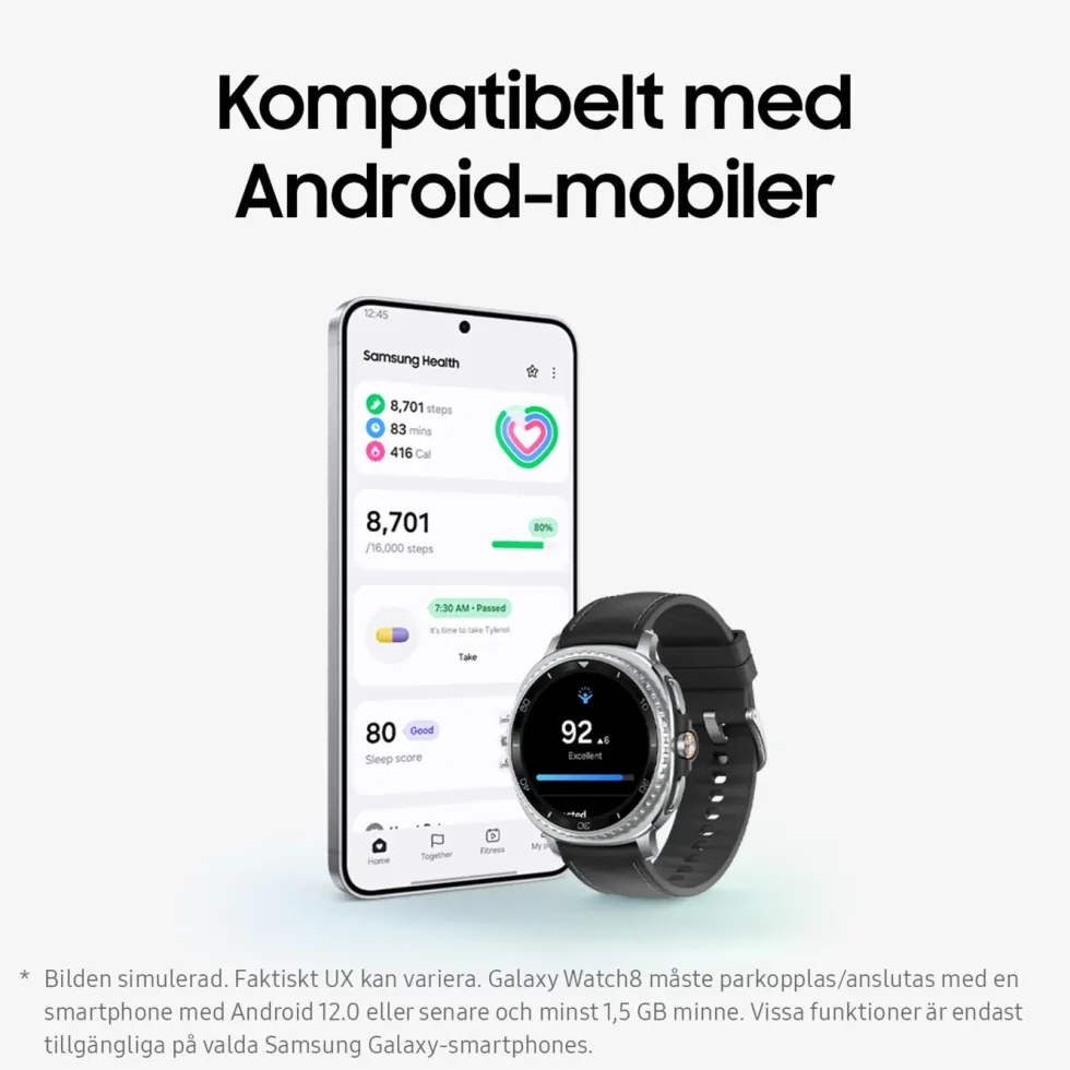 Samsung Galaxy Watch8 Classic 46mm Bluetooth Vit