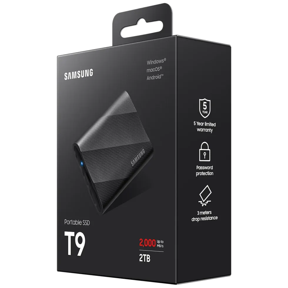 Samsung T9 Extern SSD-disk 2 TB