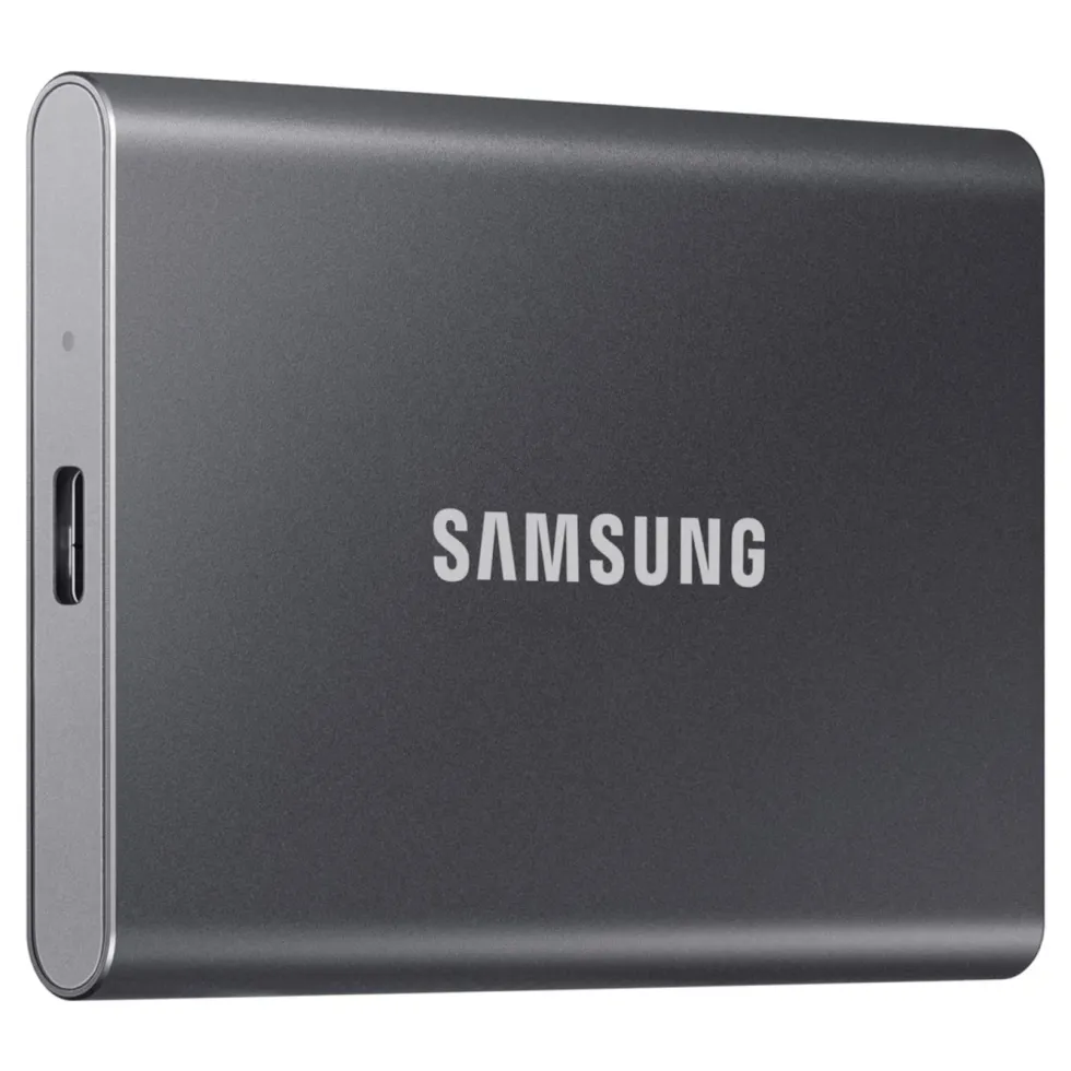 Samsung T7 Extern SSD-disk 1 TB Grå
