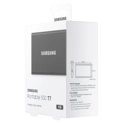 Samsung T7 Extern SSD-disk 1 TB Grå