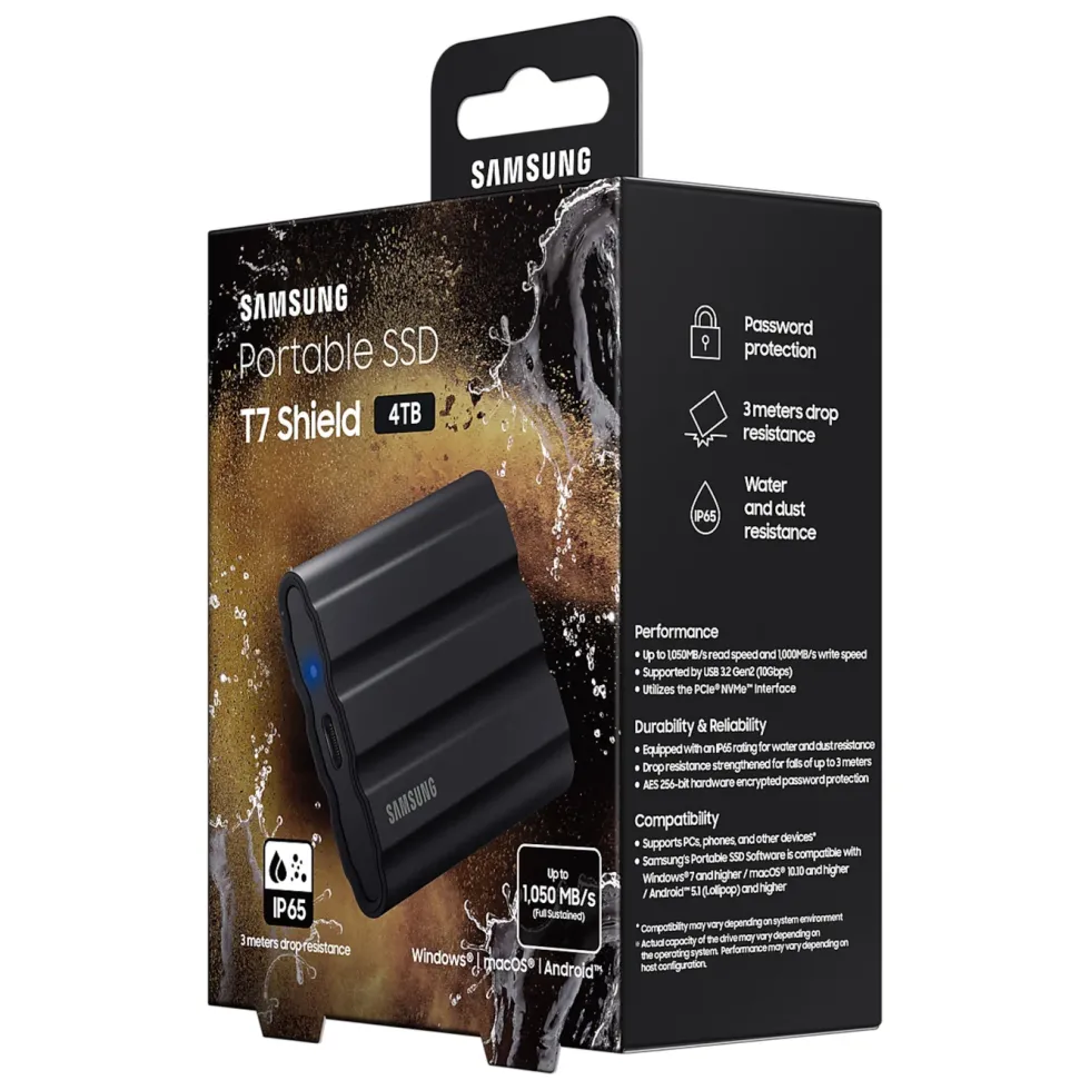 Samsung T7 Shield Extern SSD-disk 4 TB
