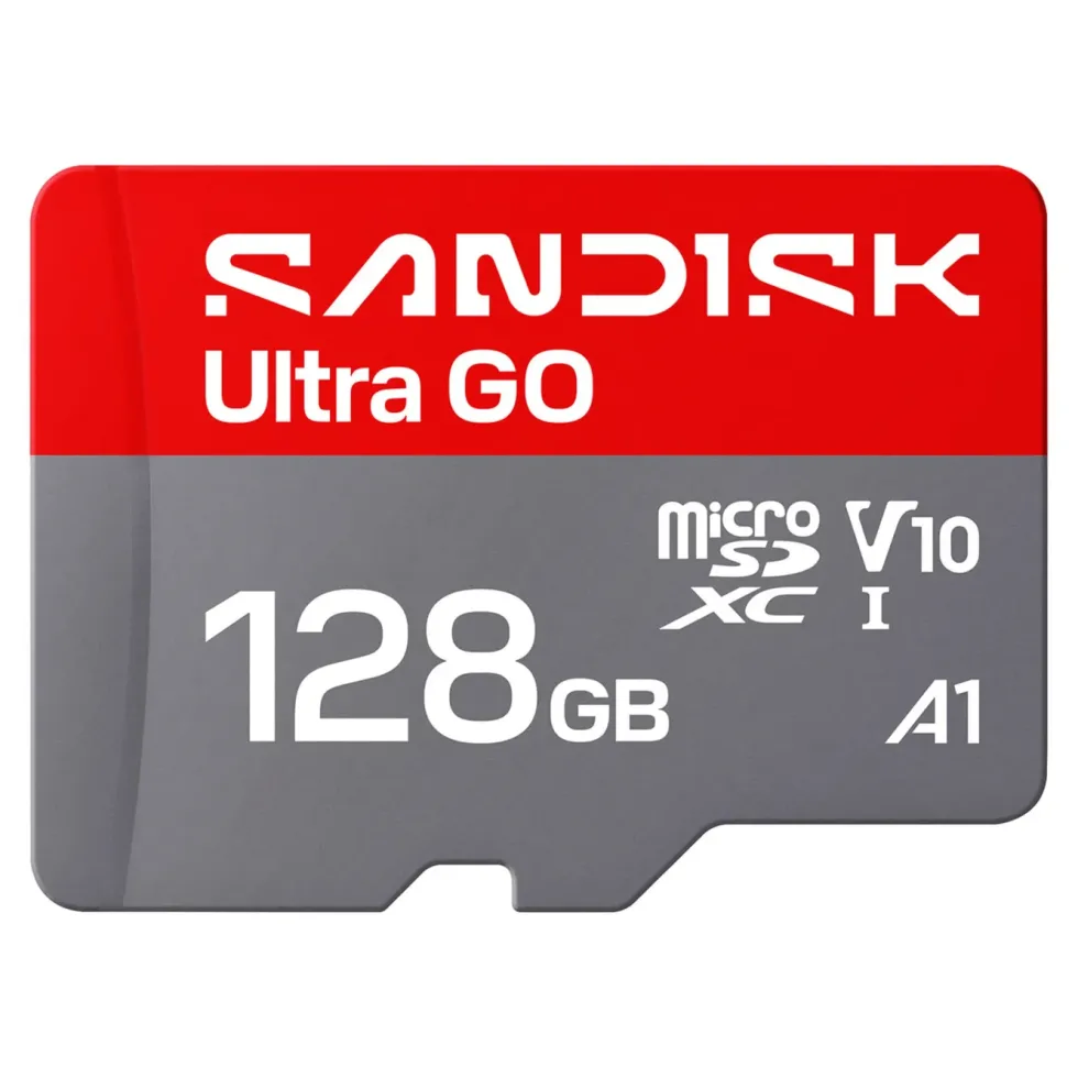 Sandisk microSD Ultra Go minneskort 128 GB – 190 MB/s