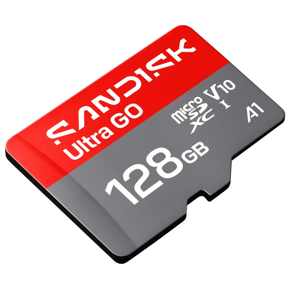 Sandisk microSD Ultra Go minneskort 128 GB – 190 MB/s