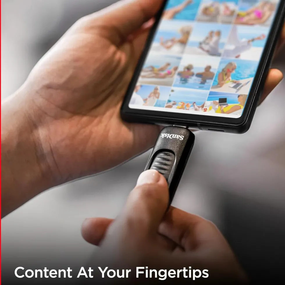 Sandisk Ultra Slider USB-minne med USB-C 256 GB