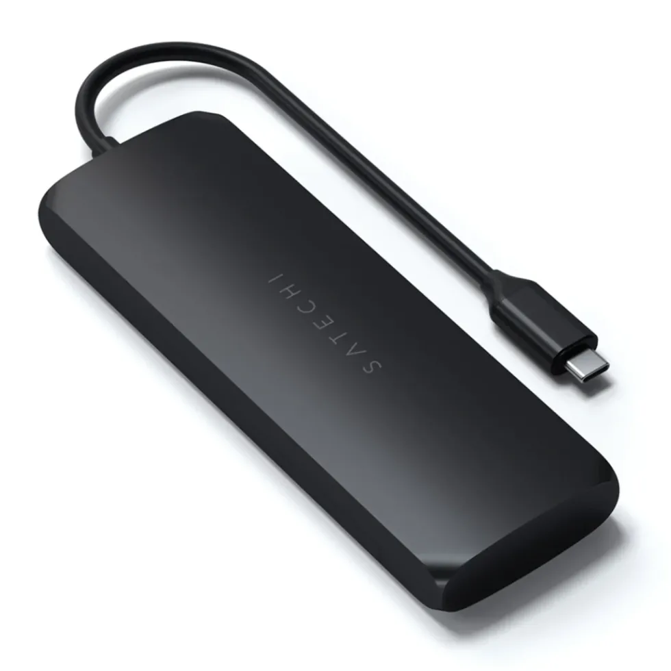 Satechi USB-C Multiadapter med SSD-plats Svart