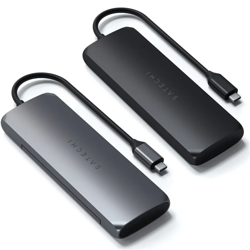 Satechi USB-C Multiadapter med SSD-plats Svart