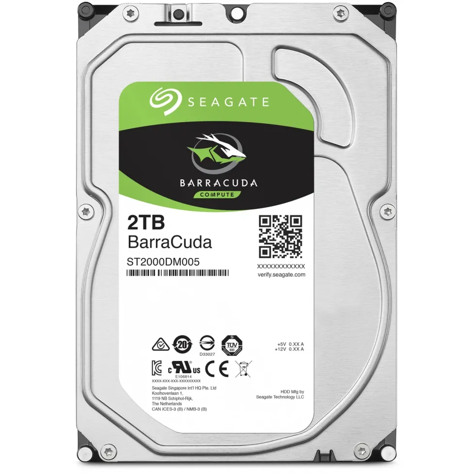 Seagate Barracuda Desktop Intern hårddisk 3,5” 2 TB