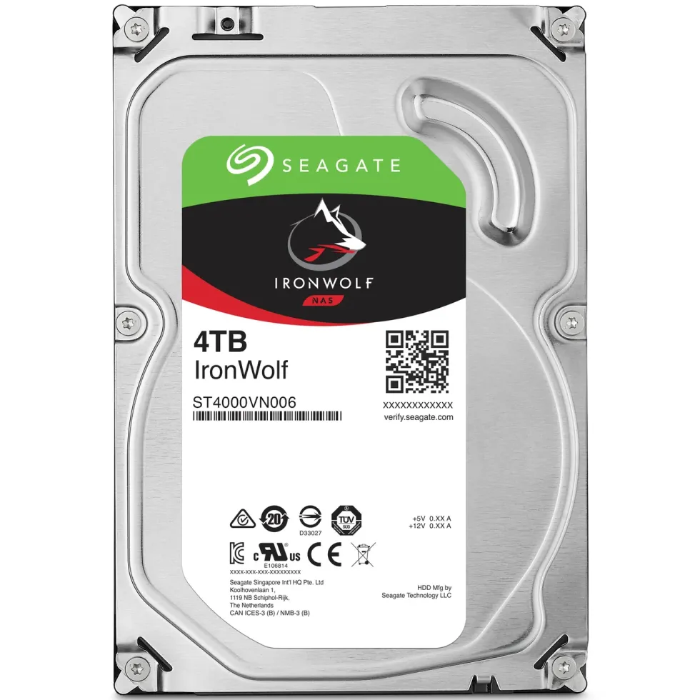 Seagate Ironwolf Intern hårddisk 3,5” 4 TB