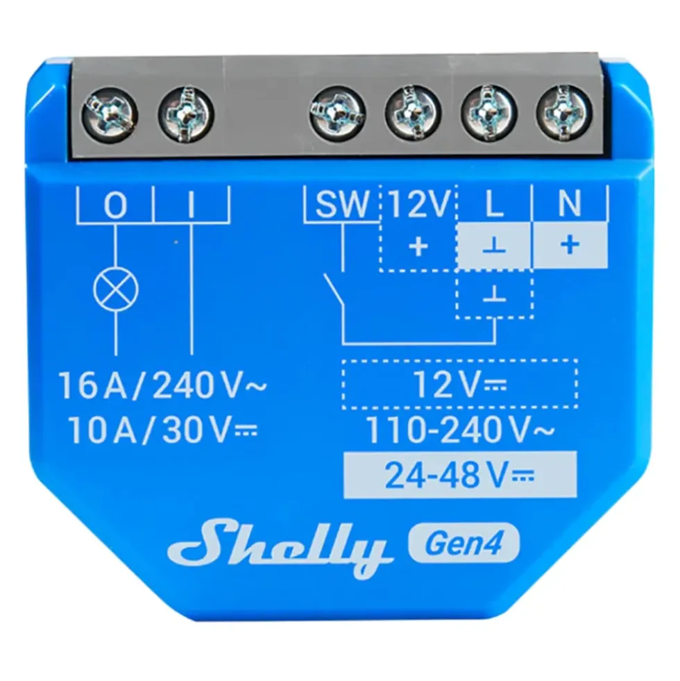 Shelly 1 Gen4 smart strömbrytarmodul