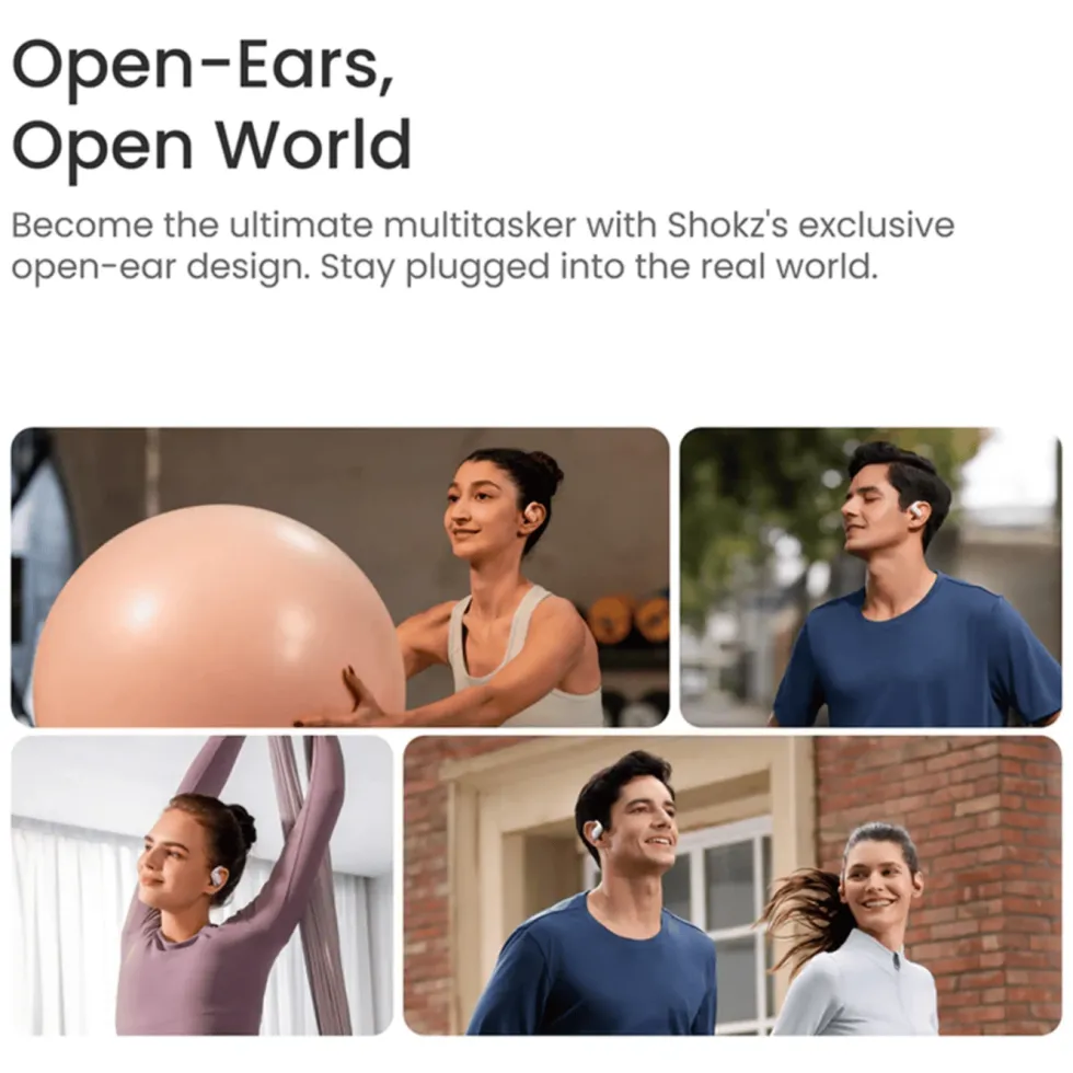 Shokz OpenFit Air Trådlösa hörlurar Vit