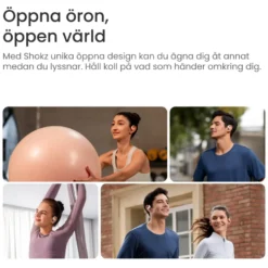 Shokz OpenFit Air Trådlösa hörlurar Svart
