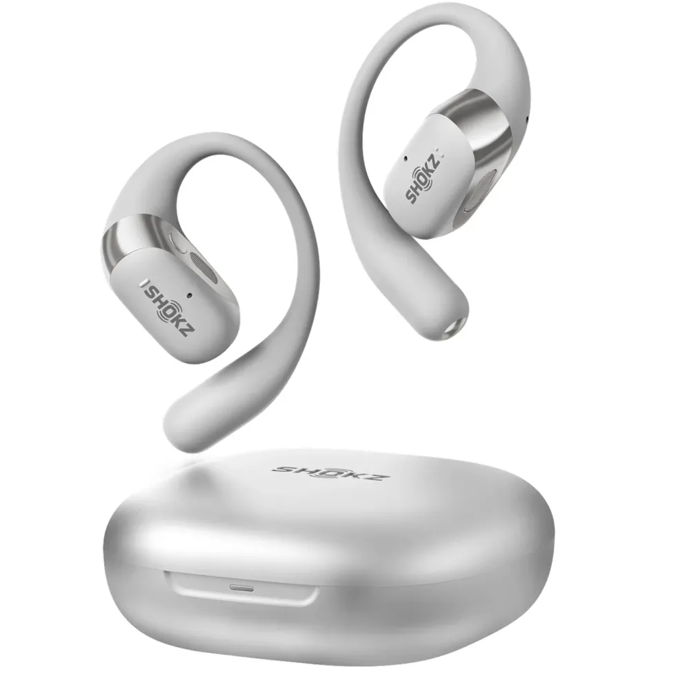 Shokz OpenFit 2+ open-ear-hörlurar Grå