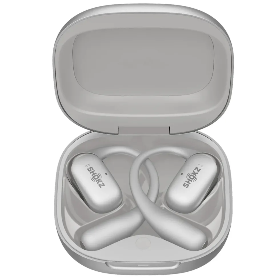 Shokz OpenFit 2+ open-ear-hörlurar Grå