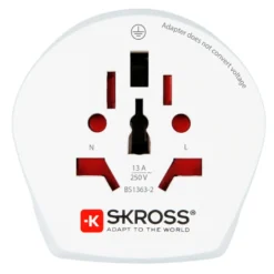 Skross Jordad reseadapter Universal till Sydafrika och Europa