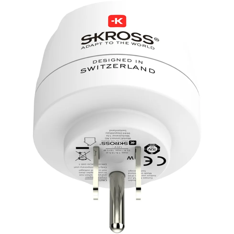 Skross Jordad reseadapter USA