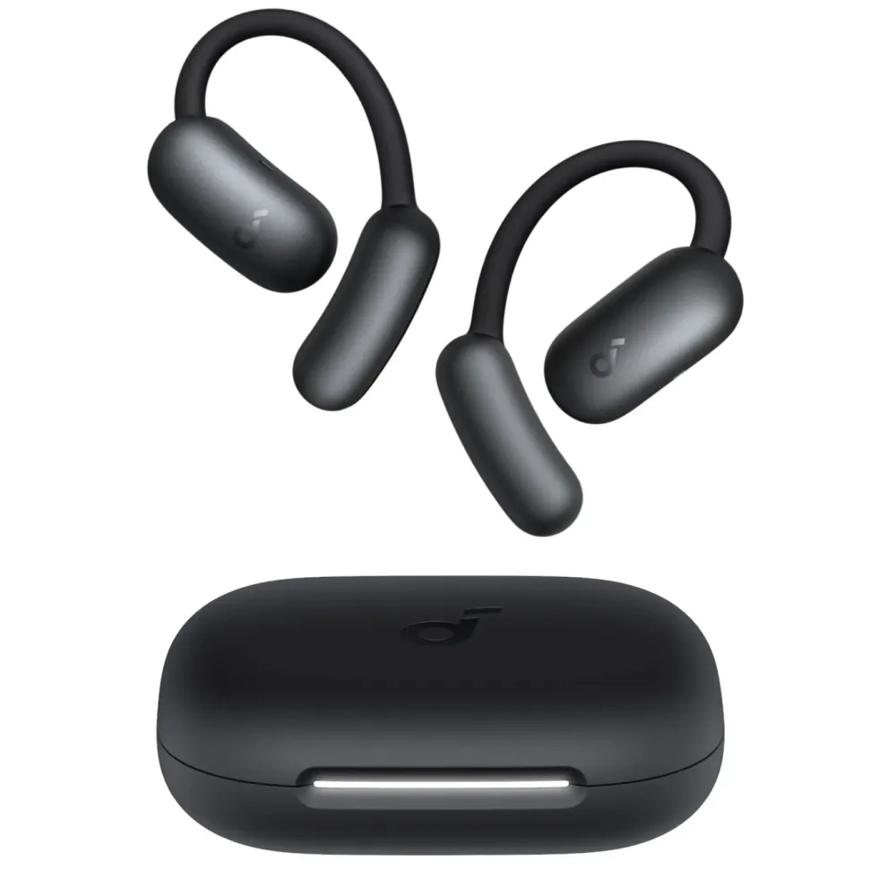 Soundcore AeroFit 2 Open-Ear hörlurar Svart