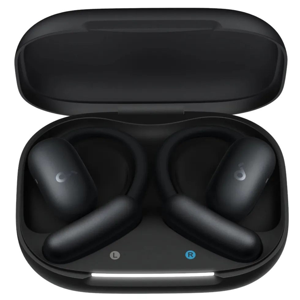 Soundcore AeroFit 2 Open-Ear hörlurar Svart