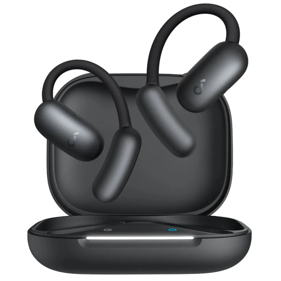 Soundcore AeroFit 2 Open-Ear hörlurar Svart