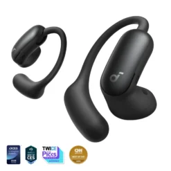 Soundcore AeroFit 2 Pro open ear-hörlurar med brusreducering Svart