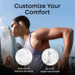 Soundcore AeroFit 2 Pro open ear-hörlurar med brusreducering Vit