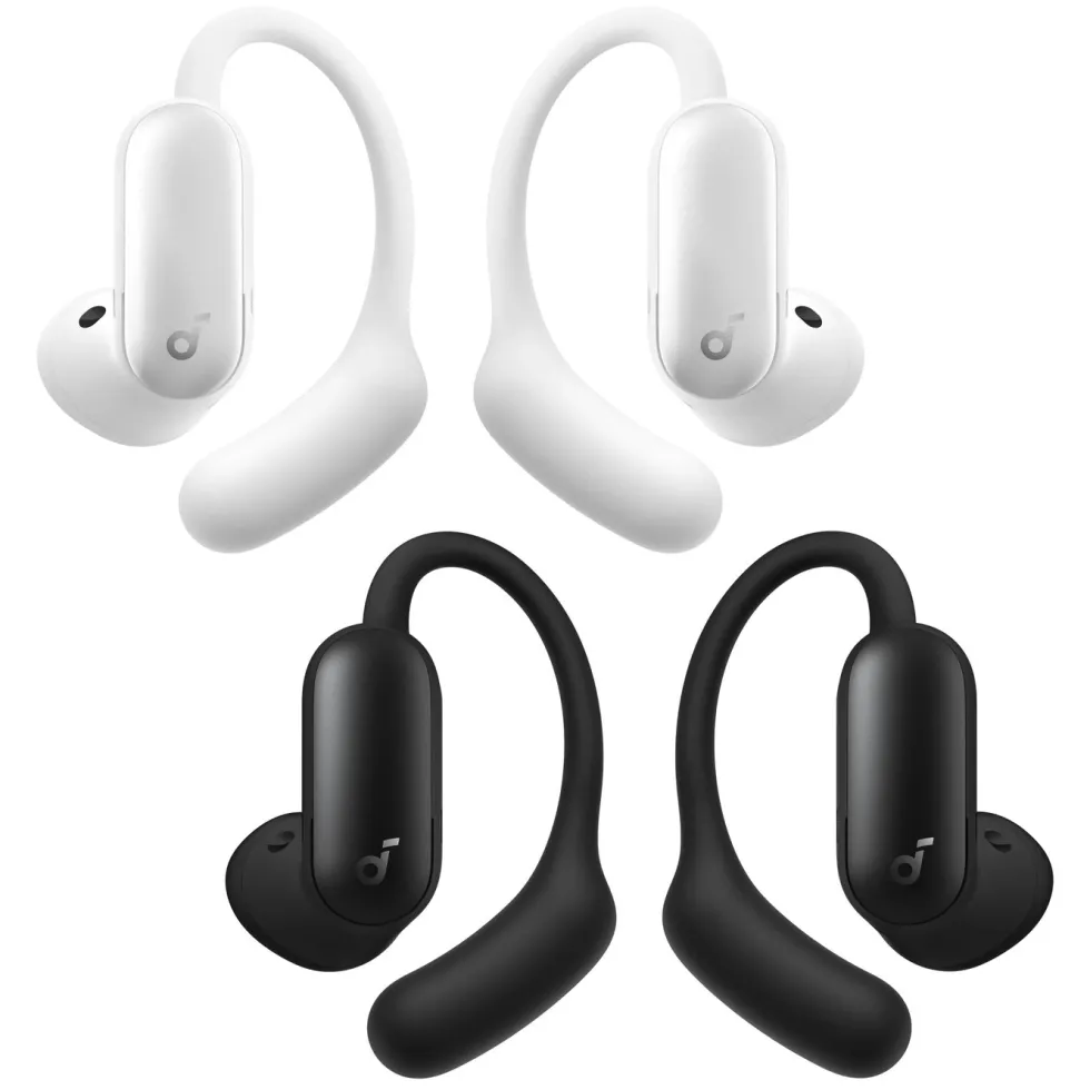 Soundcore AeroFit 2 Pro open ear-hörlurar med brusreducering Vit