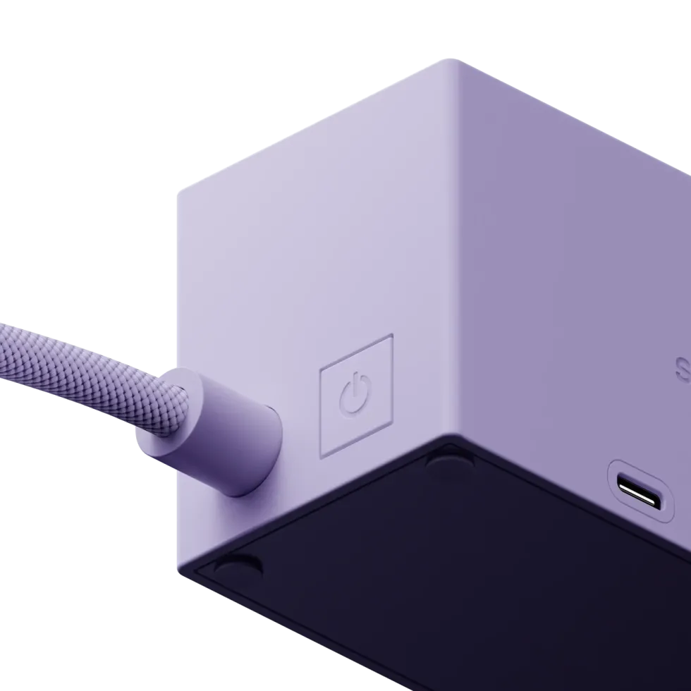 Sudio Brick grenuttag med GaN-laddning 30 W Lila