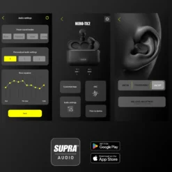 Supra NERO-TX2 trådlösa in-ear-hörlurar Svart