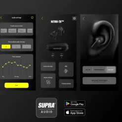 Supra NiTRO-TX Pro in-ear-hörlurar med brusreducering Svart