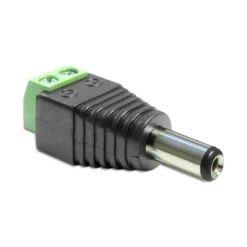 Terminalblock med DC-kontakt 5,5x2,1 mm