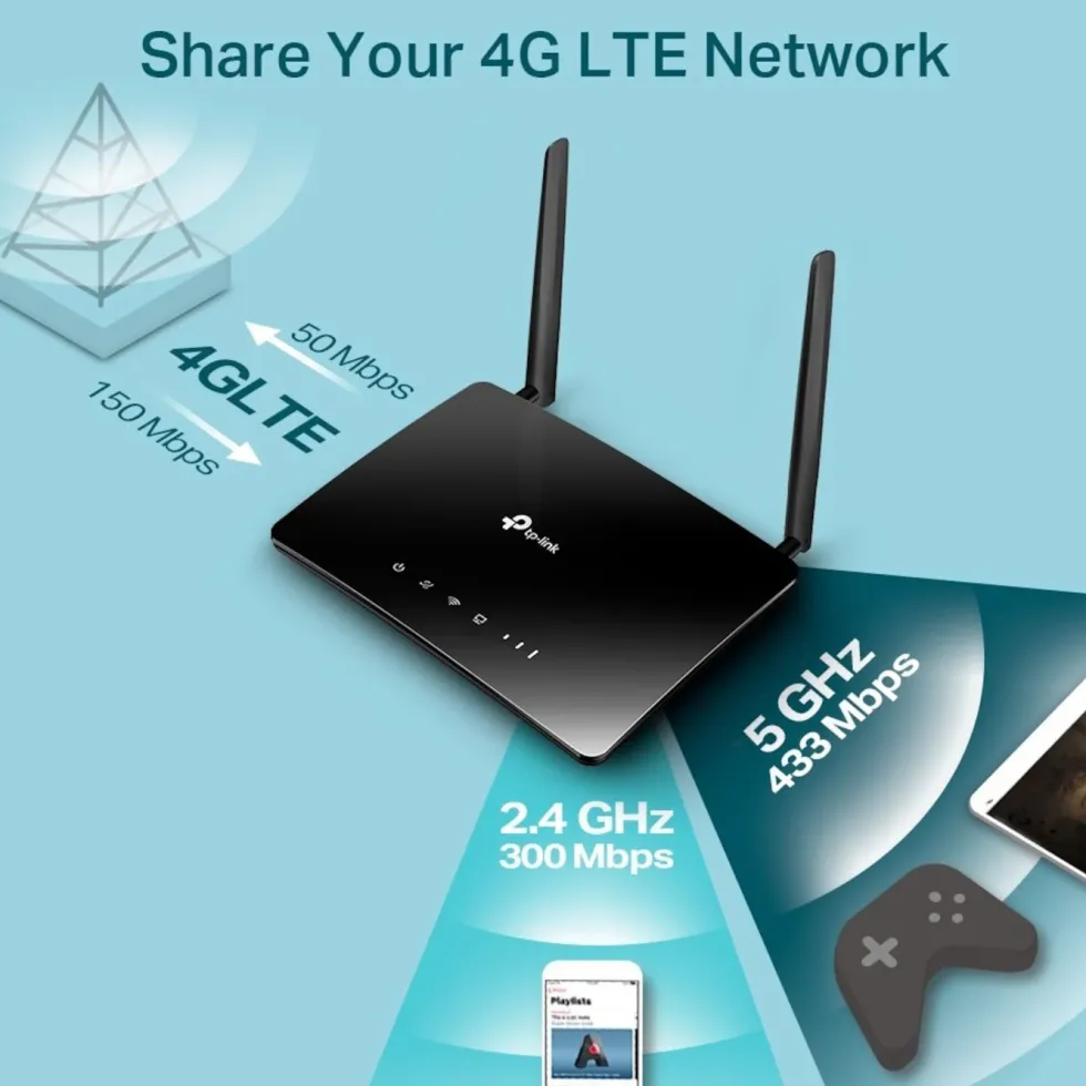 TP-Link Archer MR400 4G-router AC1200