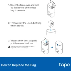 TP-Link Dammsugarpåsar till Tapo robotdammsugare (5-pack)