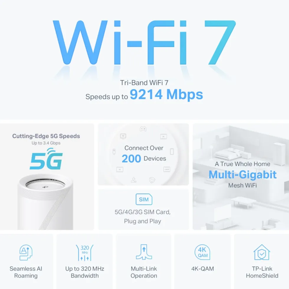 TP-Link Deco BE65-5G mesh-nod BE9300 1-pack