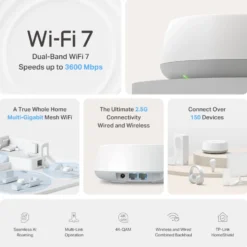 TP-Link Deco BE25 Mesh-nod med Wifi 7 BE3600 1-pack