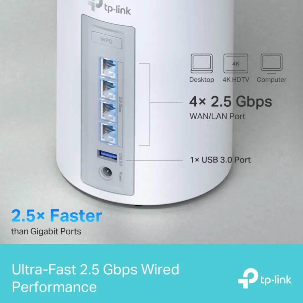 TP-Link Deco BE65 Mesh-router med Wifi 7 BE9300 1-pack