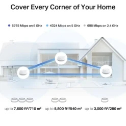 TP-Link Deco BE65-PoE Wifi 7-meshsystem 3-pack