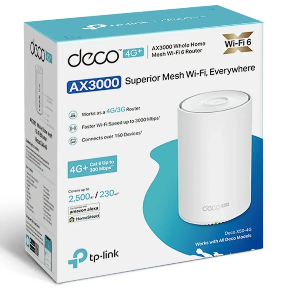 TP-Link Deco X50-4G 4G+-router AX3000