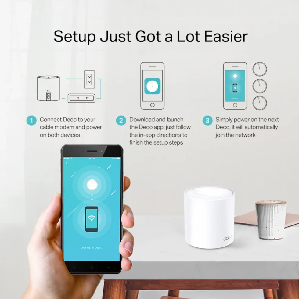 TP-Link Deco X20 Mesh-nod AX1800 Wifi 6-router & Mesh-nod