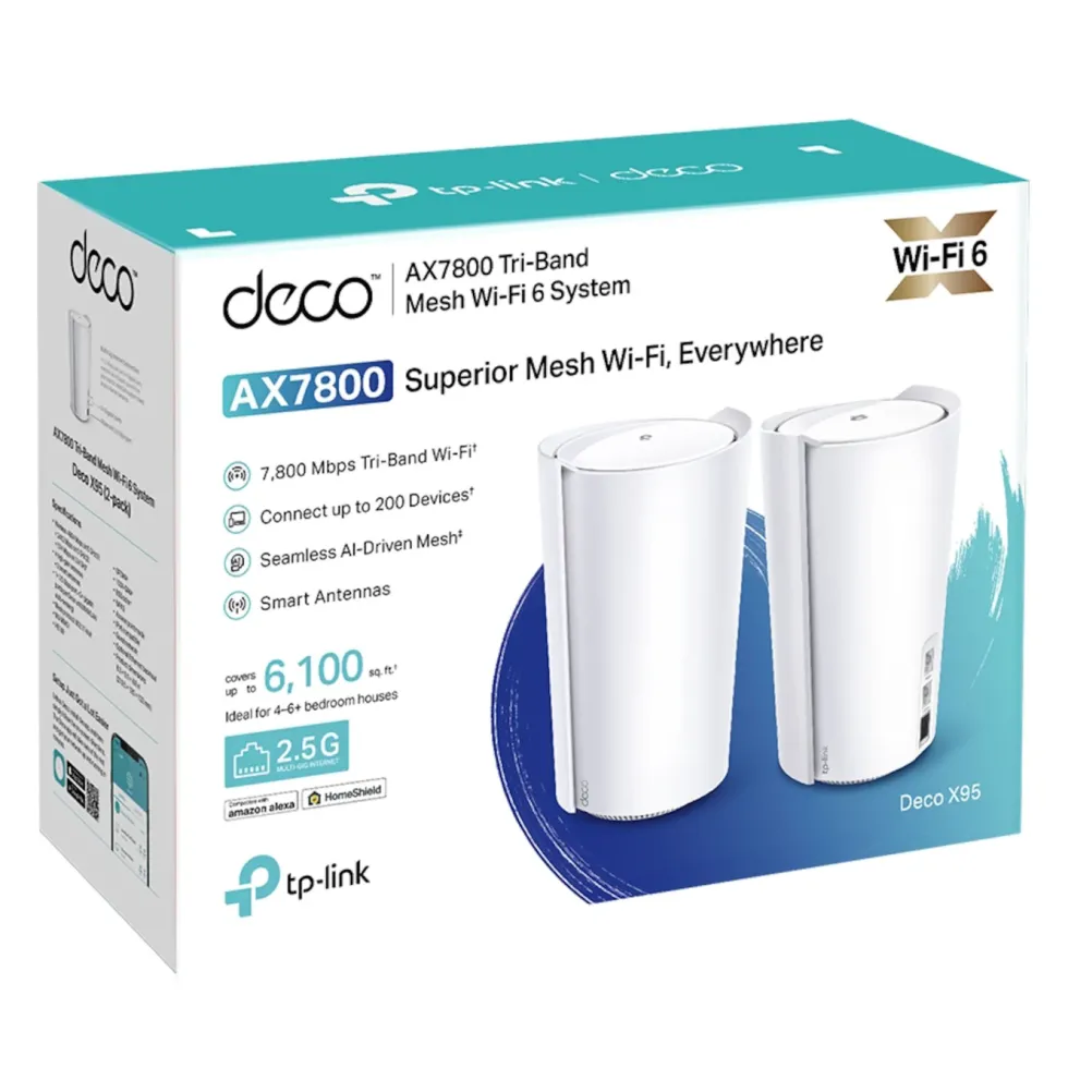 TP-Link Deco X95 Mesh-system AX7800 2-pack