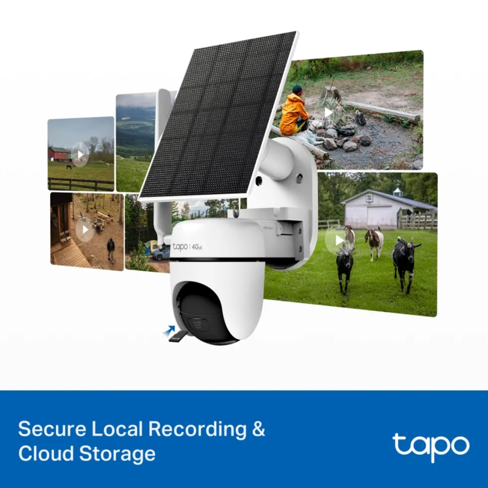 TP-Link Tapo C615G Solcellsdriven 4G LTE Pan/Tilt övervakningskamera